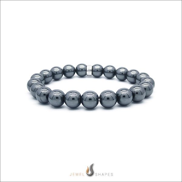 Hematite_Mens_Beaded_Bracelets_10mm_At_Jewel Shapes