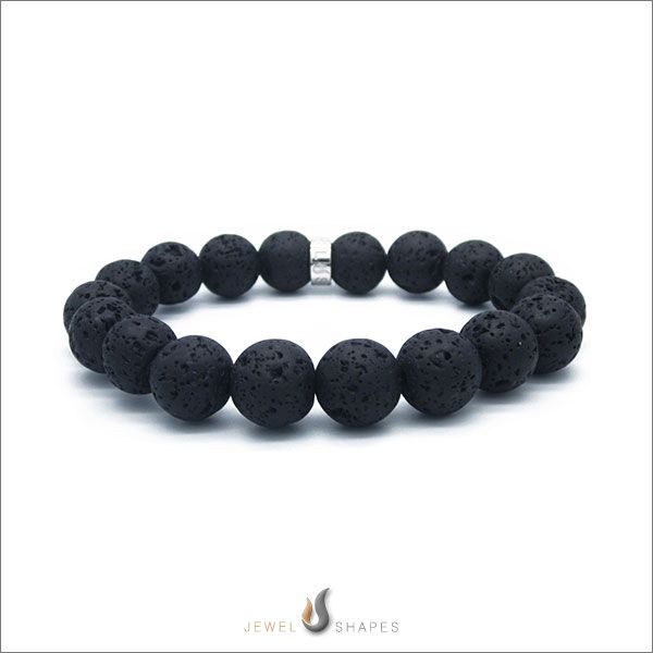 Beaded_Bracelets_With_Lava_Stones_12mm_ At_Jewel_ Shapes