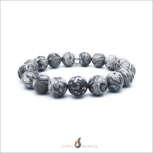 Stone_Beads_Bracelet_With_Natural_Silver_Lace_Agate_ Jewel_Shapes