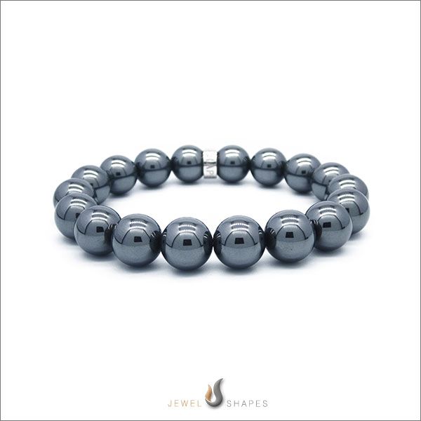 Hematite_Mens_Beaded_Bracelets_12mm_At_Jewel Shapes