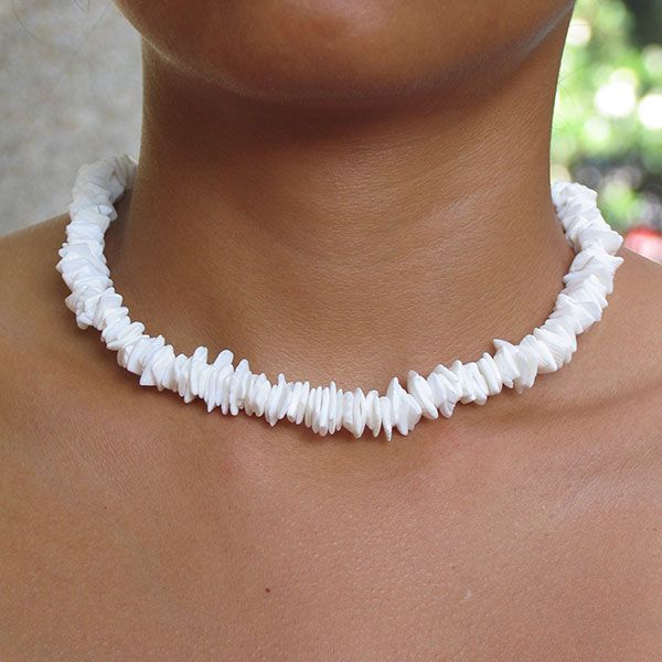White Seashell Chain P13