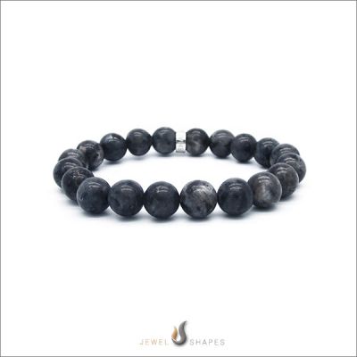 Larvikite Beaded Bracelet