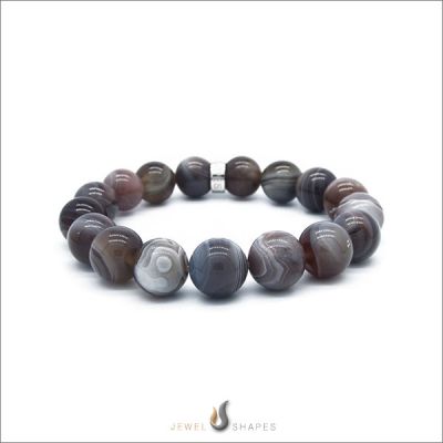 Botswana Agate Beaded Bracelet