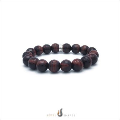 Red Tiger Eye Beaded Bracelet