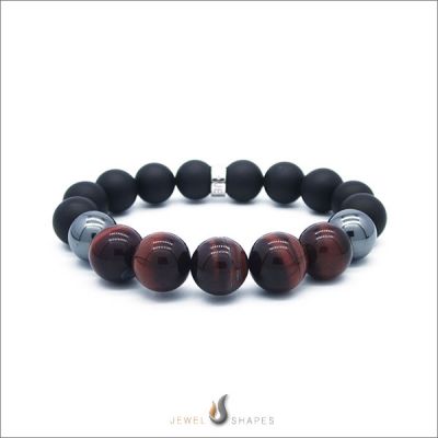 Mixed Red Tiger Eye Beaded Bracelets