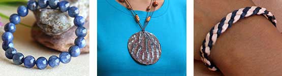 Unique handmade beaded jewelry, seashell jewelry and leather jewellery for women at Jewel Shapes